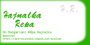 hajnalka repa business card
